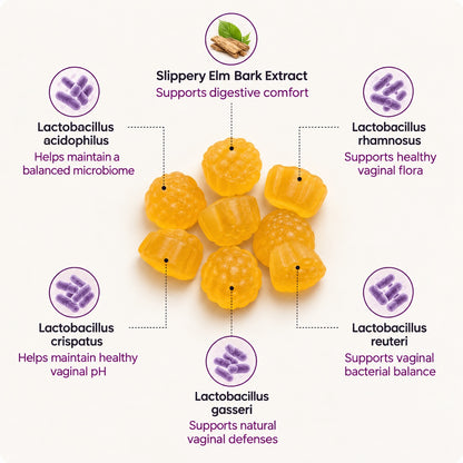 Vaginal Balance Gummies - Daily Support for pH Balance, Freshness & Confidence